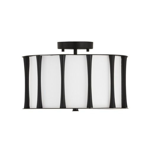 Bodie Three Light Semi-Flush Mount in Matte Black (65|244631MB)