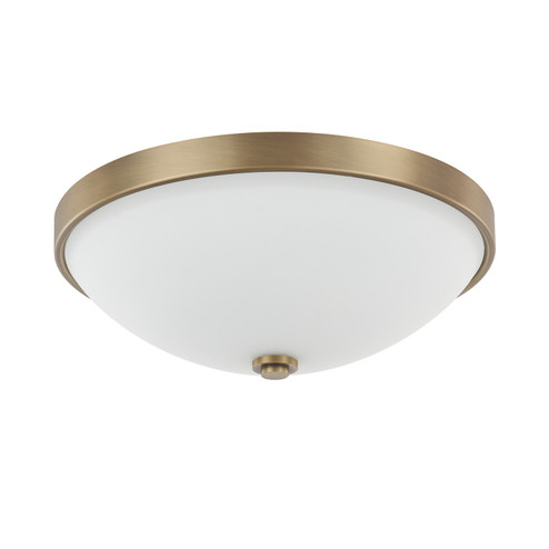Perkins Two Light Flush Mount in Aged Brass (65|2323ADSW)