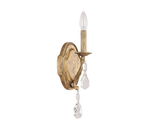Blakely One Light Wall Sconce in Antique Gold (65|1616AGCR) Blakely One Light Wall Sconce in Antique Gold (65|1616AGCR)