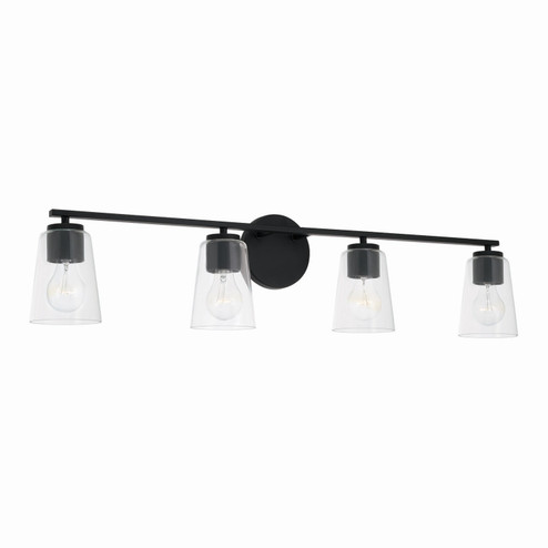 Portman Four Light Vanity in Matte Black (65|148641MB537)