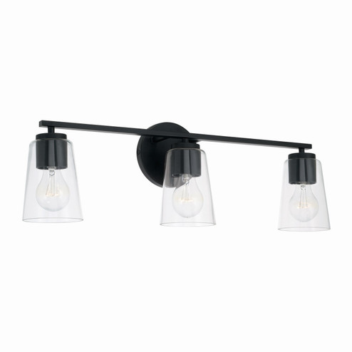 Portman Three Light Vanity in Matte Black (65|148631MB537)