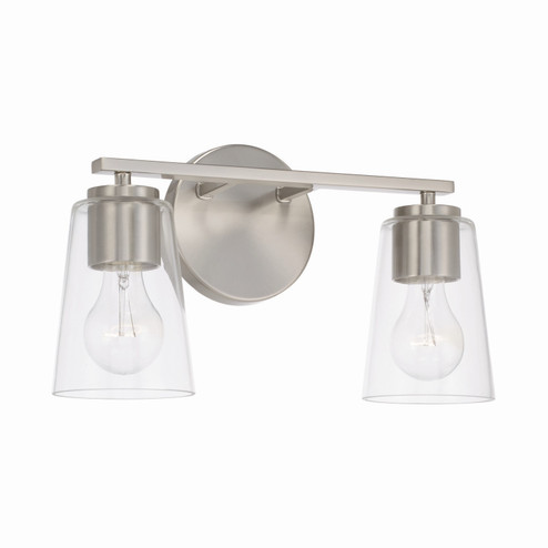 Portman Two Light Vanity in Brushed Nickel (65|148621BN537)