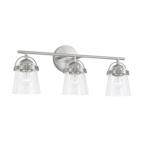 Madison Three Light Vanity in Brushed Nickel (65|147031BN534)