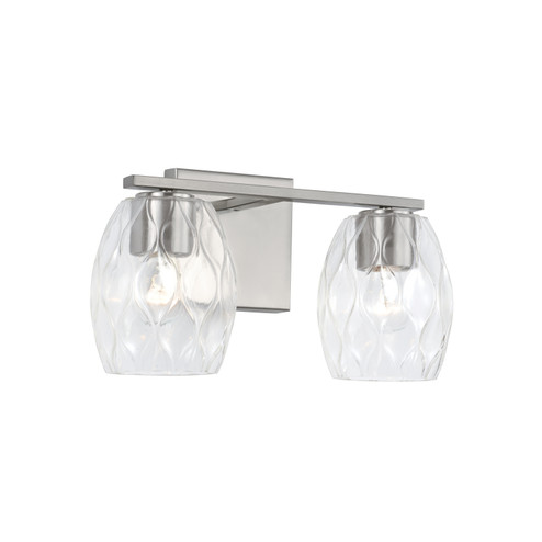 Lucas Two Light Vanity in Brushed Nickel (65|145321BN525)