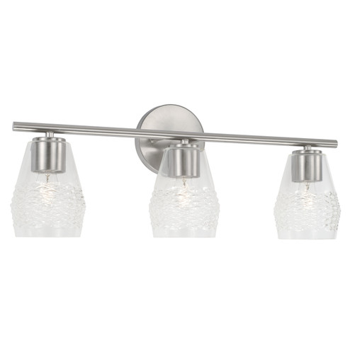 Dena Three Light Vanity in Brushed Nickel (65|145031BN524)