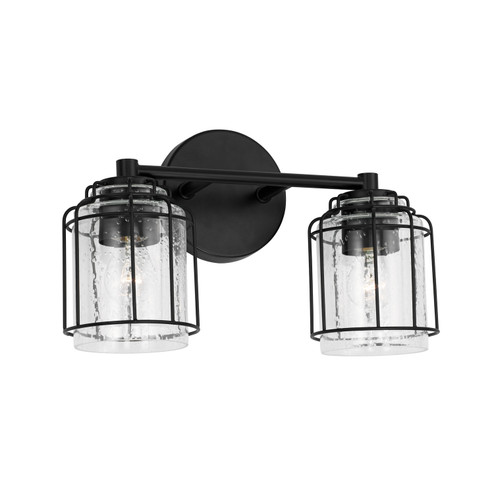 Harmon Two Light Vanity in Matte Black (65|142921MB516)