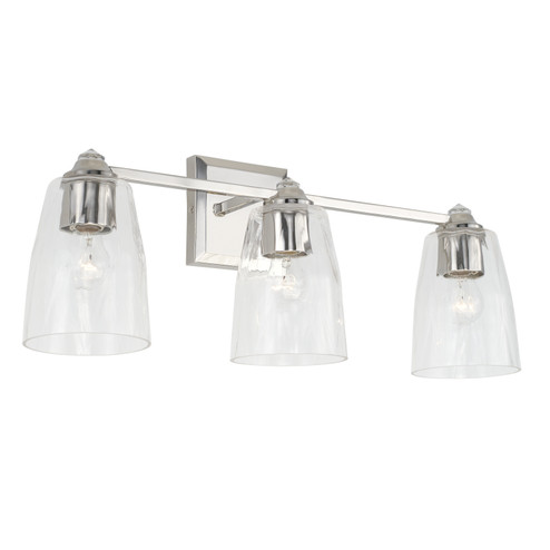 Laurent Three Light Vanity in Polished Nickel (65|141831PN509)