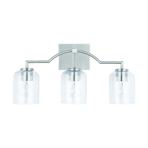 Carter Three Light Vanity in Brushed Nickel (65|139331BN500)