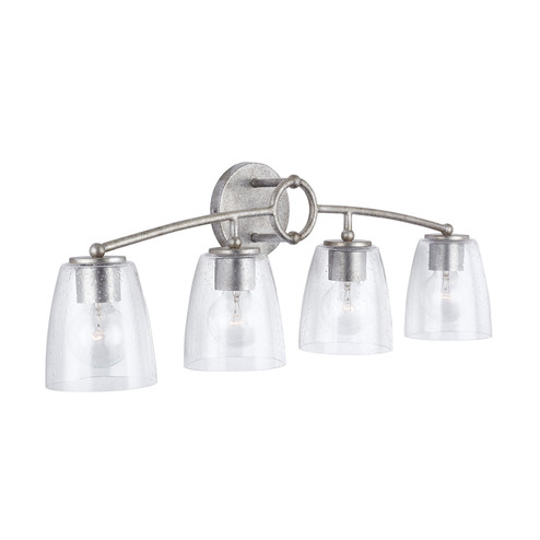 Oran Four Light Vanity in Antique Silver (65|137941AS488)