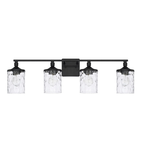 Colton Four Light Vanity in Matte Black (65|128841MB451)