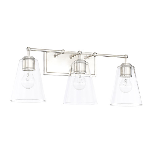 Murphy Three Light Vanity in Polished Nickel (65|121731PN431)