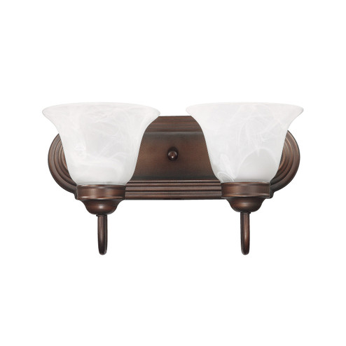 Arthur Two Light Vanity in Burnished Bronze (65|1032BB118)