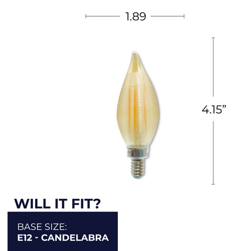 Spunlite Light Bulb in Amber (427|776591)