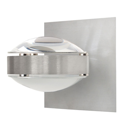 Optos Wall Sconce in Brushed Aluminum (74|OPTOS1WCLFRBA)