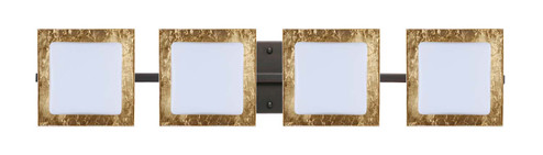 Alex Four Light Wall Sconce in Bronze (74|4WS7735GFBR)