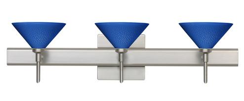 Kona Wall Sconce in Satin Nickel (74|3SW282484SNSQ)