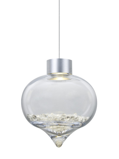 Terra One Light Pendant in Satin Nickel (74|1XTTERRACLLEDSN)