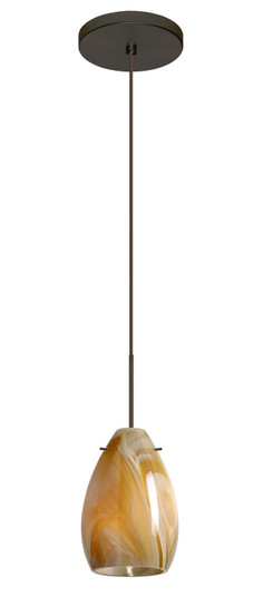 Pera One Light Pendant in Bronze (74|1XT1713HNBR)
