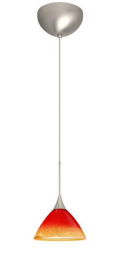 Domi One Light Pendant in Satin Nickel (74|1XC1743SLLEDSN)
