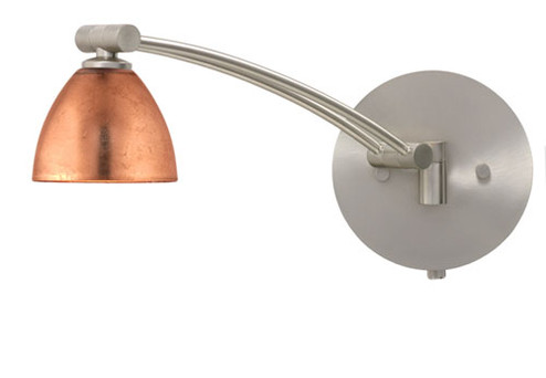 Divi One Light Swing Arm Wall Sconce in Satin Nickel (74|1WW1758CFSN)