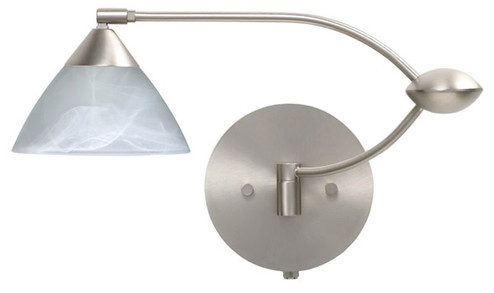 Domi One Light Swing Arm Wall Sconce in Satin Nickel (74|1WU174352SN)