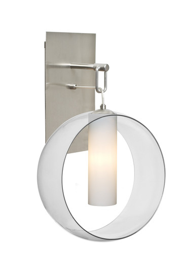 Plato One Light Wall Pendant in Satin Nickel (74|1WPPLATOCLSN)