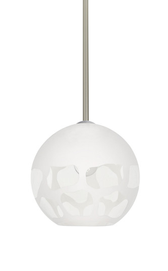 Rocky One Light Pendant in Satin Nickel (74|1TTROCKYWHSN)