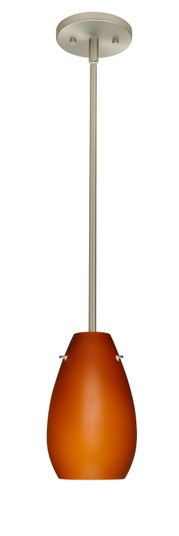 Pera One Light Pendant in Satin Nickel (74|1TT412680LEDSN)