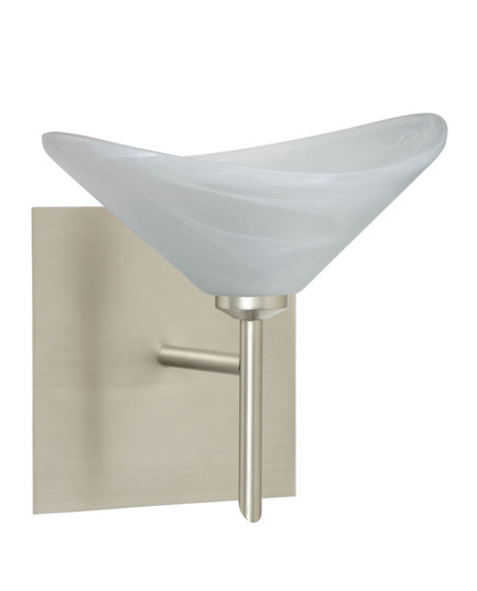 Hoppi One Light Wall Sconce in Satin Nickel (74|1SW191352SNSQ)