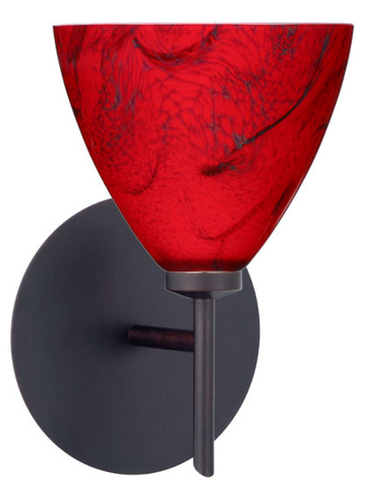 Mia One Light Wall Sconce in Bronze (74|1SW1779MABR)
