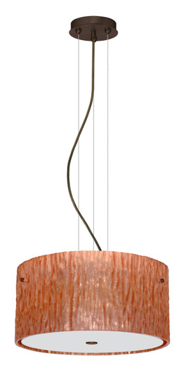 Tamburo Three Light Pendant in Bronze (74|1KV4008CSBR)