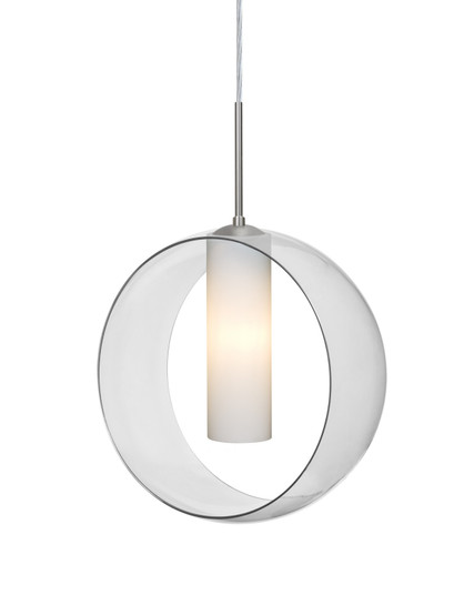 Plato One Light Pendant in Satin Nickel (74|1JTPLATOCLSN)