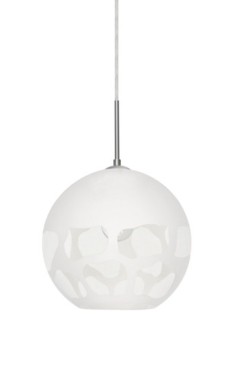 Rocky One Light Pendant in Satin Nickel (74|1JCROCKYWHSN)