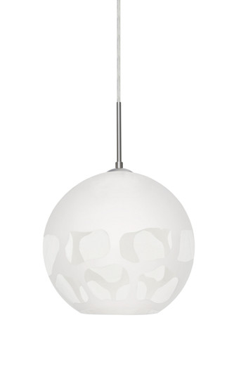 Rocky One Light Pendant in Satin Nickel (74|1JCROCKYWHLEDSN)