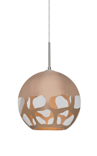 Rocky One Light Pendant in Satin Nickel (74|1JCROCKYCPLEDSN)