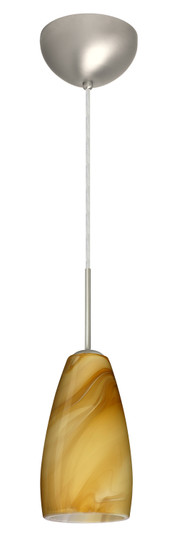 Chrissy One Light Pendant in Satin Nickel (74|1BC1509HNHALSN)