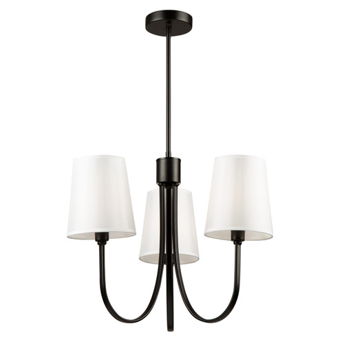 Rhythm Three Light Chandelier in Black (78|SC13333BK)