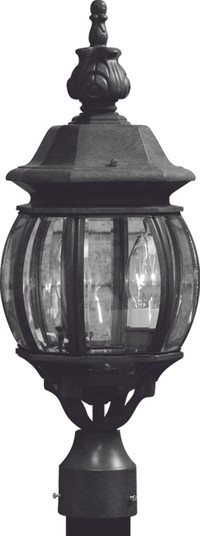 Classico Three Light Outdoor Post Mount in Black (78|AC8363BK)