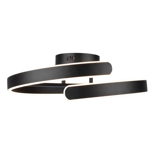 Sirius LED Semi-Flush Mount in Black (78|AC7618BK)
