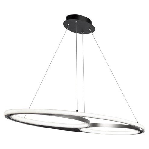 Gemini LED Pendant in Black, Nickel (78|AC6670NB)