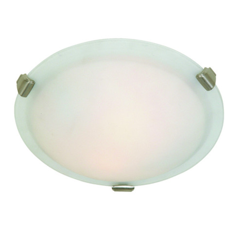 Clip Flush Three Light Flush Mount in Brushed Nickel (78|AC2355BN)