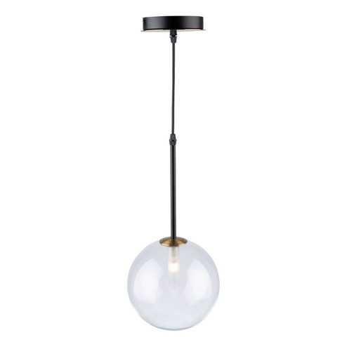 Aurelia One Light Pendant in Matte Black & Brass (78|AC11761VB)