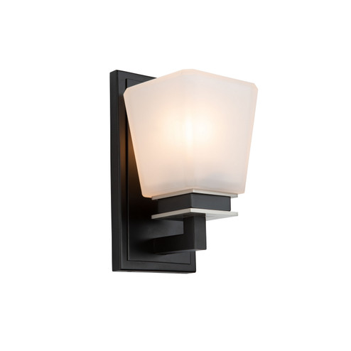 Eastwood One Light Wall Sconce in Black & Brushed Nickel (78|AC11611BN)