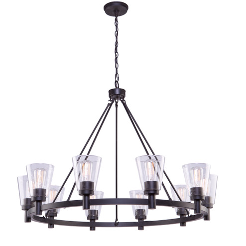 Clarence Ten Light Chandelier in Oil Rubbed Bronze (78|AC10760OB)