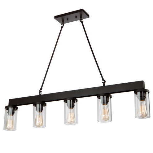 Menlo Park Five Light Island Pendant in Oil Rubbed Bronze (78|AC10008)