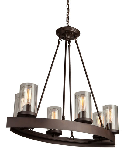 Menlo Park Six Light Chandelier in Oil Rubbed Bronze (78|AC10005)