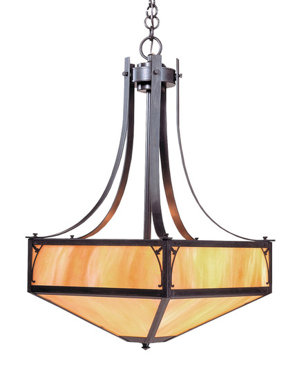 Saint George Four Light Chandelier in Rustic Brown (37|SGCH20CSRB)