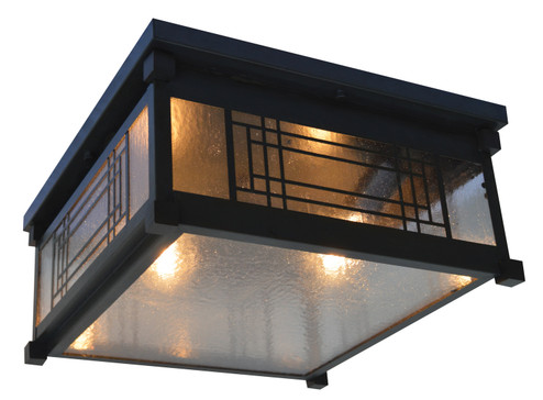 Scottsdale Two Light Ceiling Mount in Satin Black (37|SDCM13FBK)