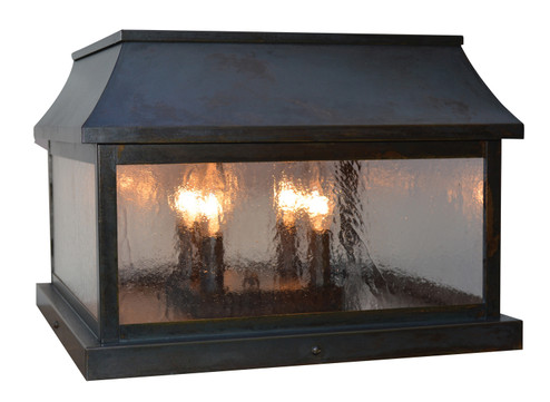 Providence Four Light Column Mount in Bronze (37|PRC15CLRBZ)