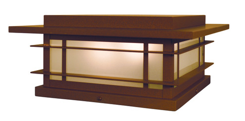 Oak Park One Light Column Mount in Mission Brown (37|OPC15WOMB)